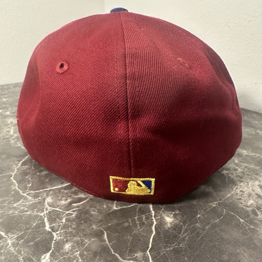 New Era Milwaukee Brewers Sangria 50th Anniversary Hat Club 59Fifty Fitted 7 1/8 - Picture 2 of 4